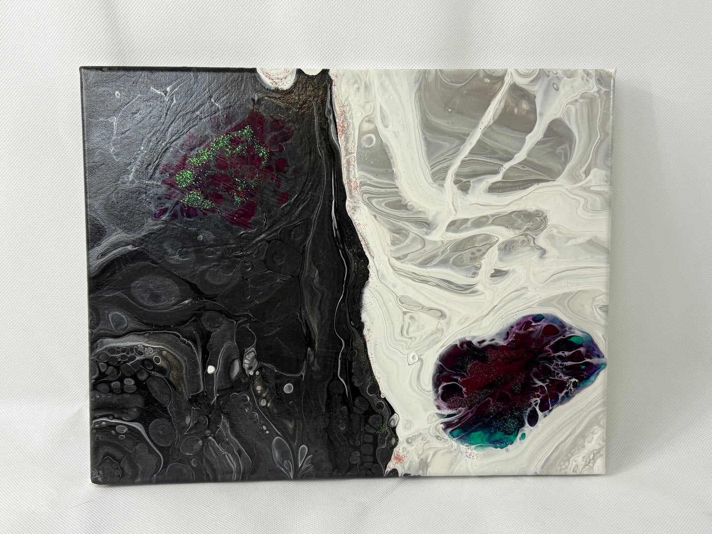 11x14 Canvas: Purple Ying Yang
