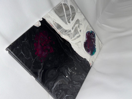 11x14 Canvas: Purple Ying Yang
