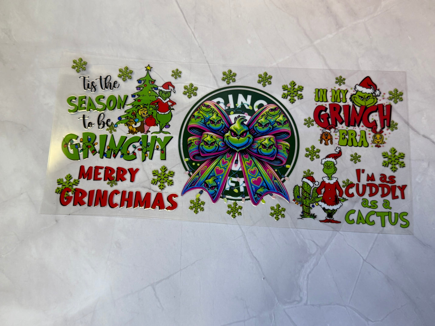 Uvdtf cup wraps: Christmas
