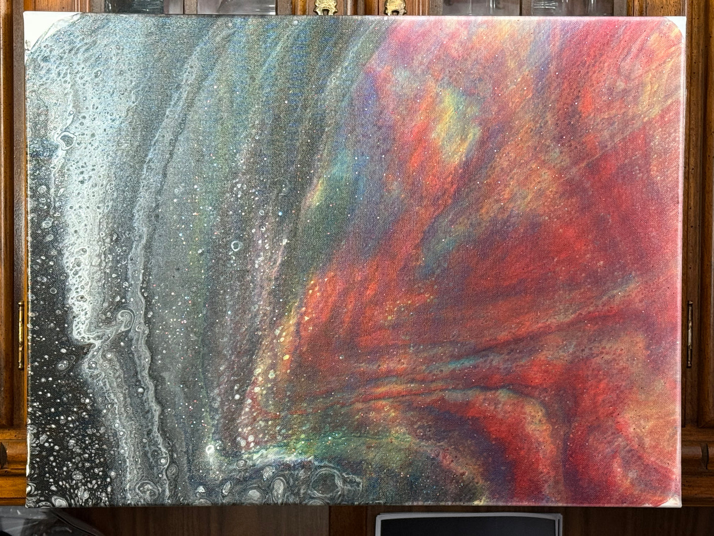 18x24 Canvas: Rainbow Meteor
