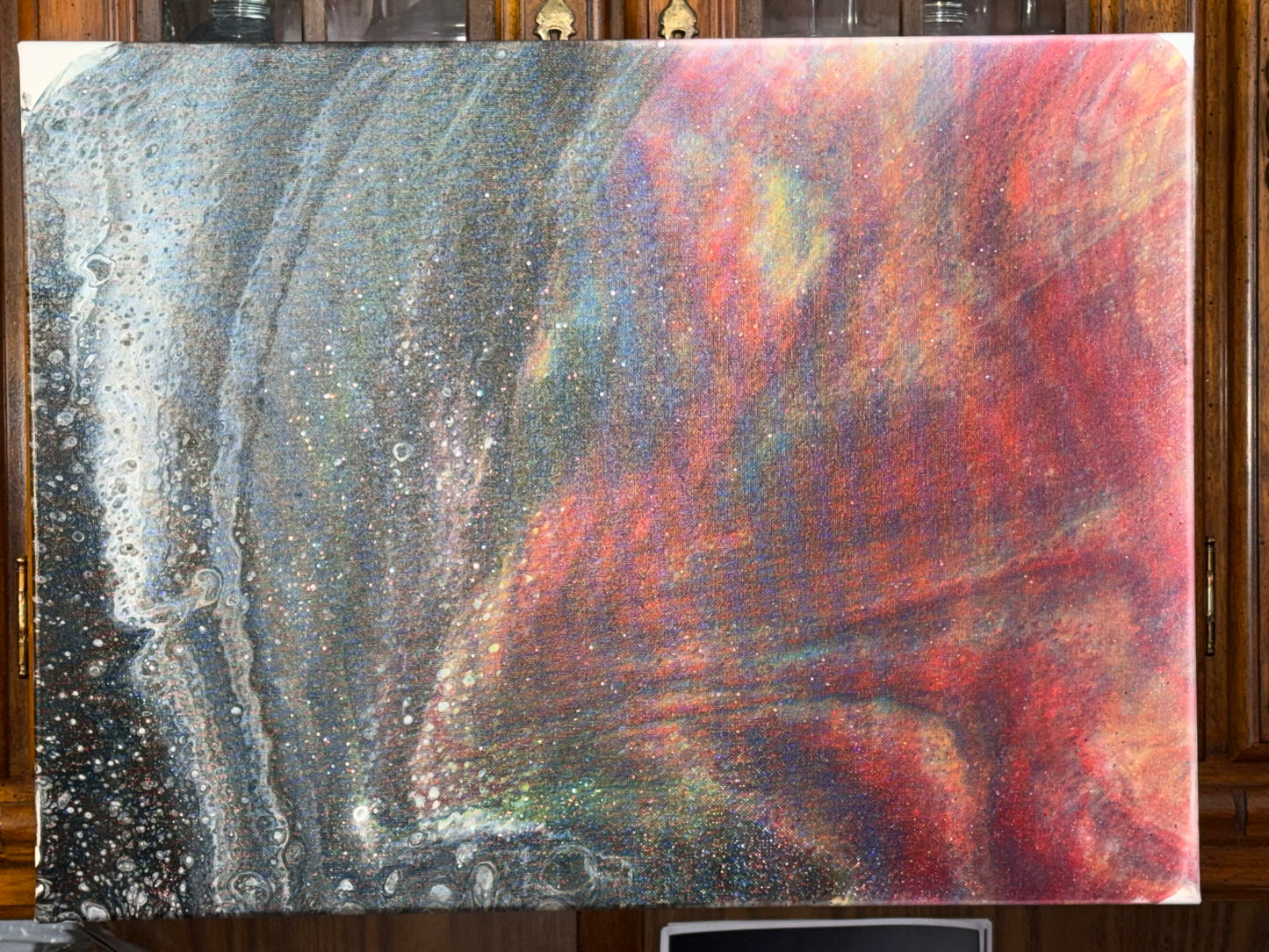 18x24 Canvas: Rainbow Meteor