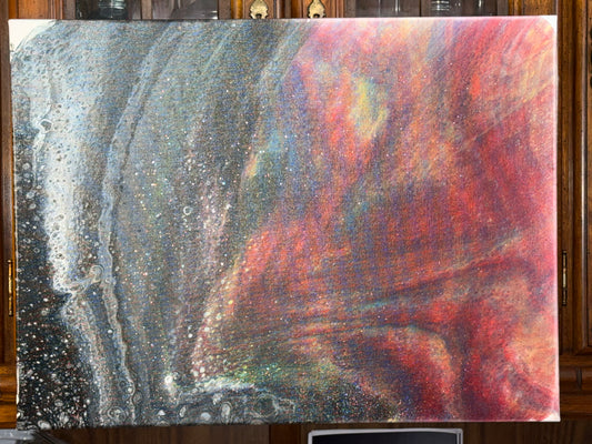 18x24 Canvas: Rainbow Meteor