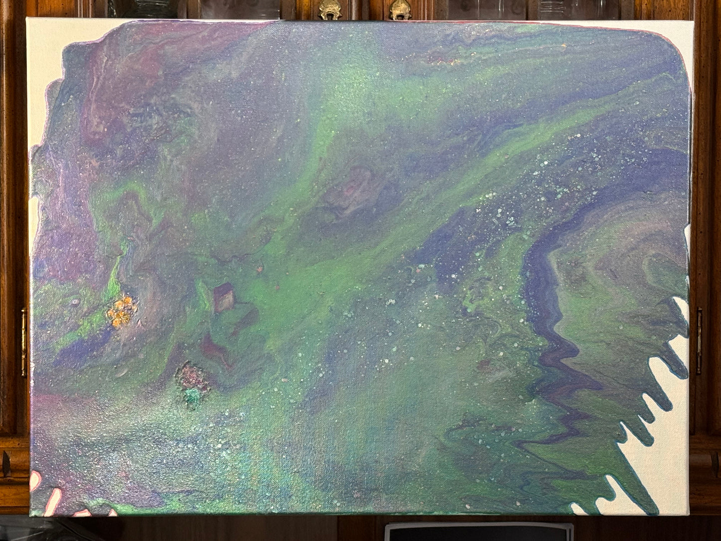 18x24 Canvas: Kitty Paws Galaxy
