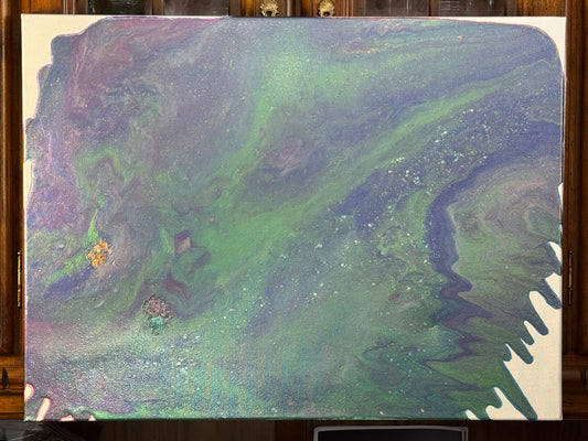 18x24 Canvas: Kitty Paws Galaxy
