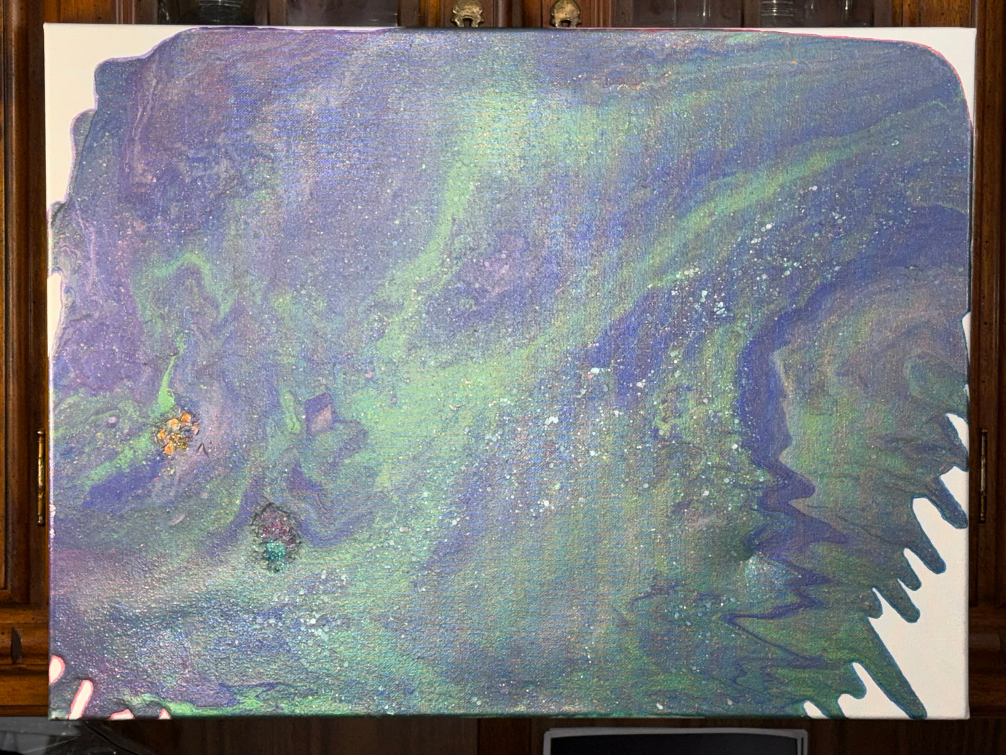 18x24 Canvas: Kitty Paws Galaxy