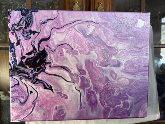 11x14 Canvas: Purple Sun