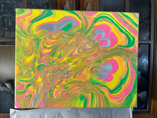 11x14 Canvas: Dr. Seuss Neon Galaxy