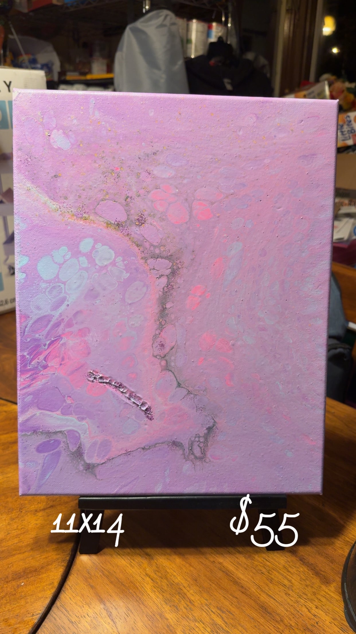 11x14 Canvas: Echoes in Violet