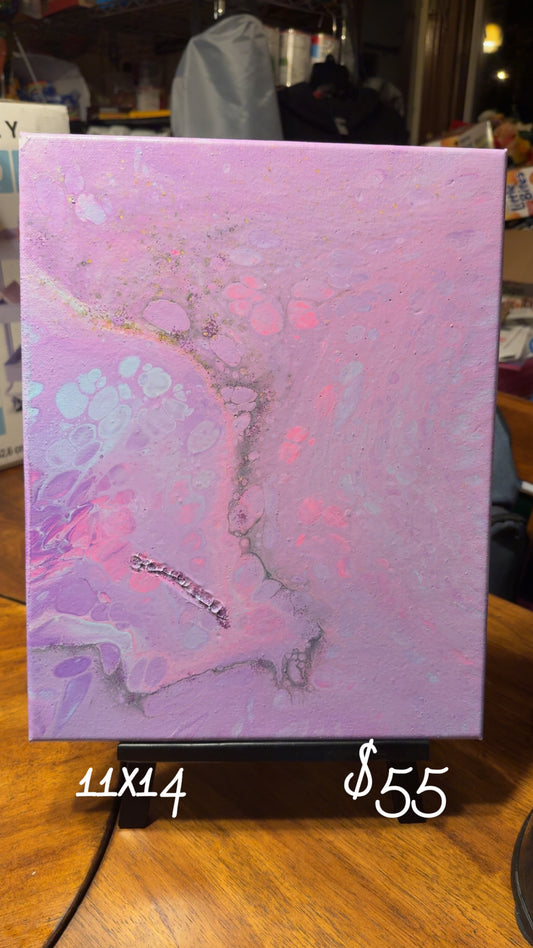 11x14 Canvas: Echoes in Violet