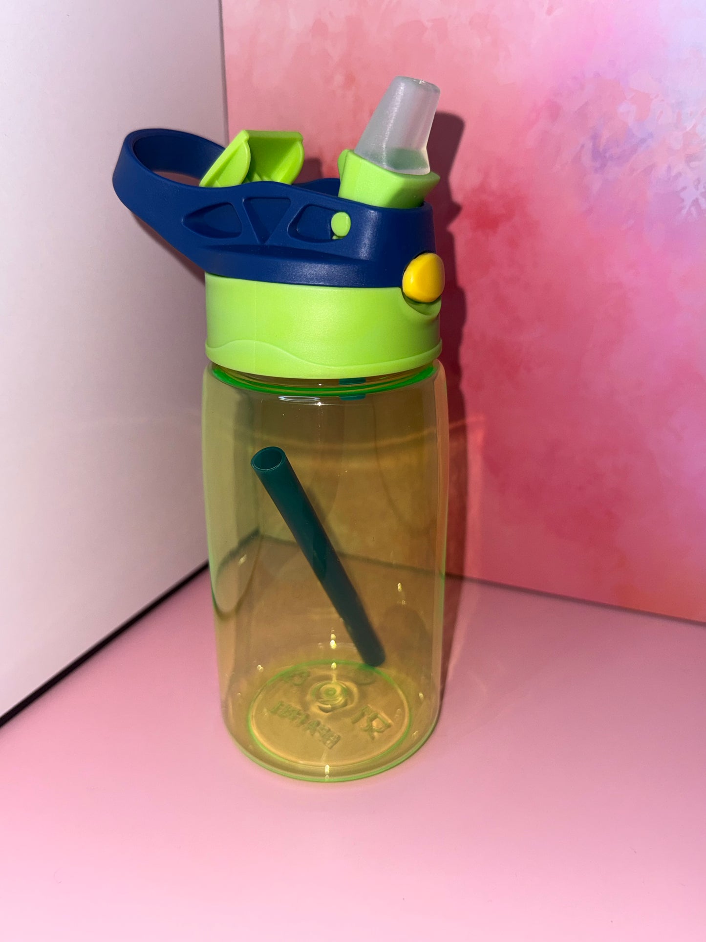 16oz Kids Flip Straw Bottle