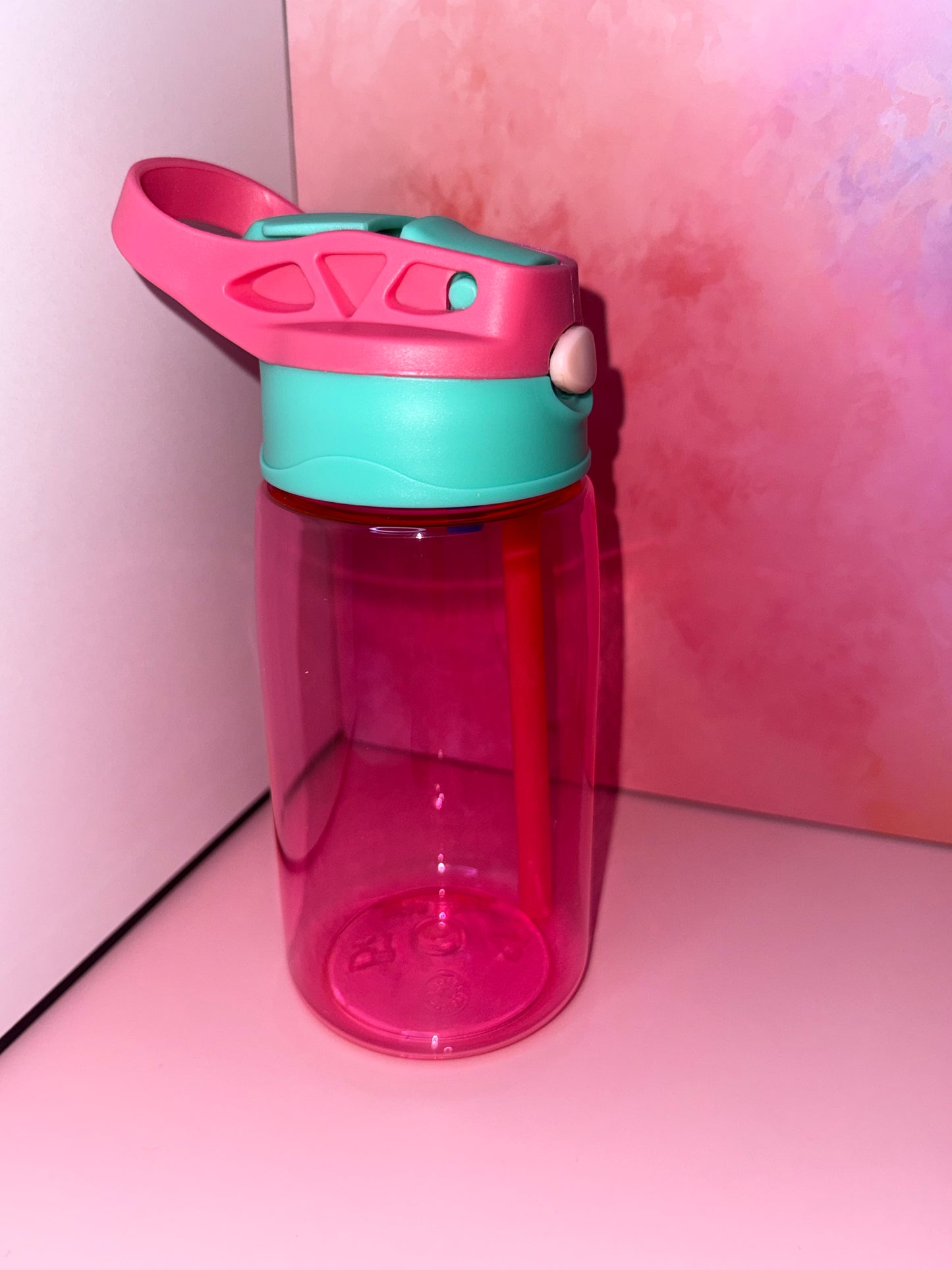 16oz Kids Flip Straw Bottle