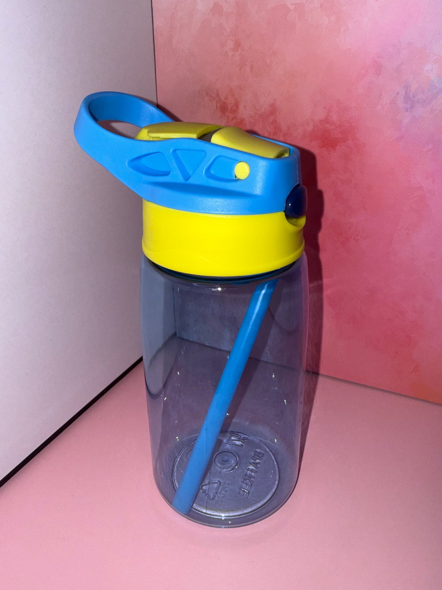 16oz Kids Flip Straw Bottle