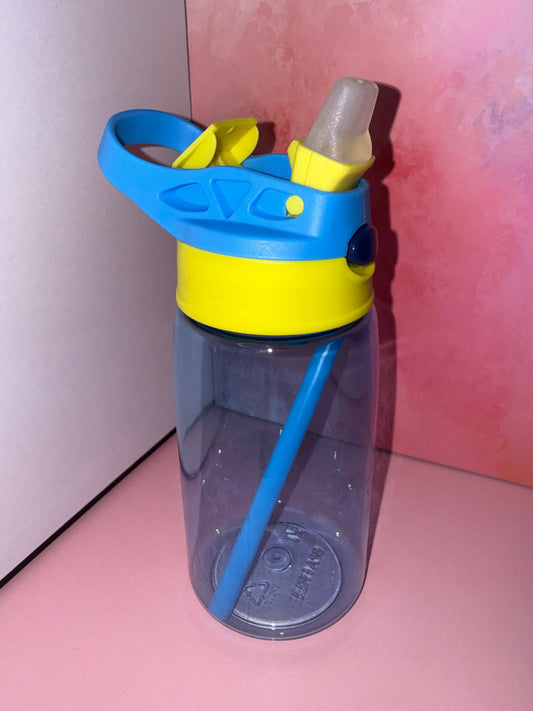 16oz Kids Flip Straw Bottle