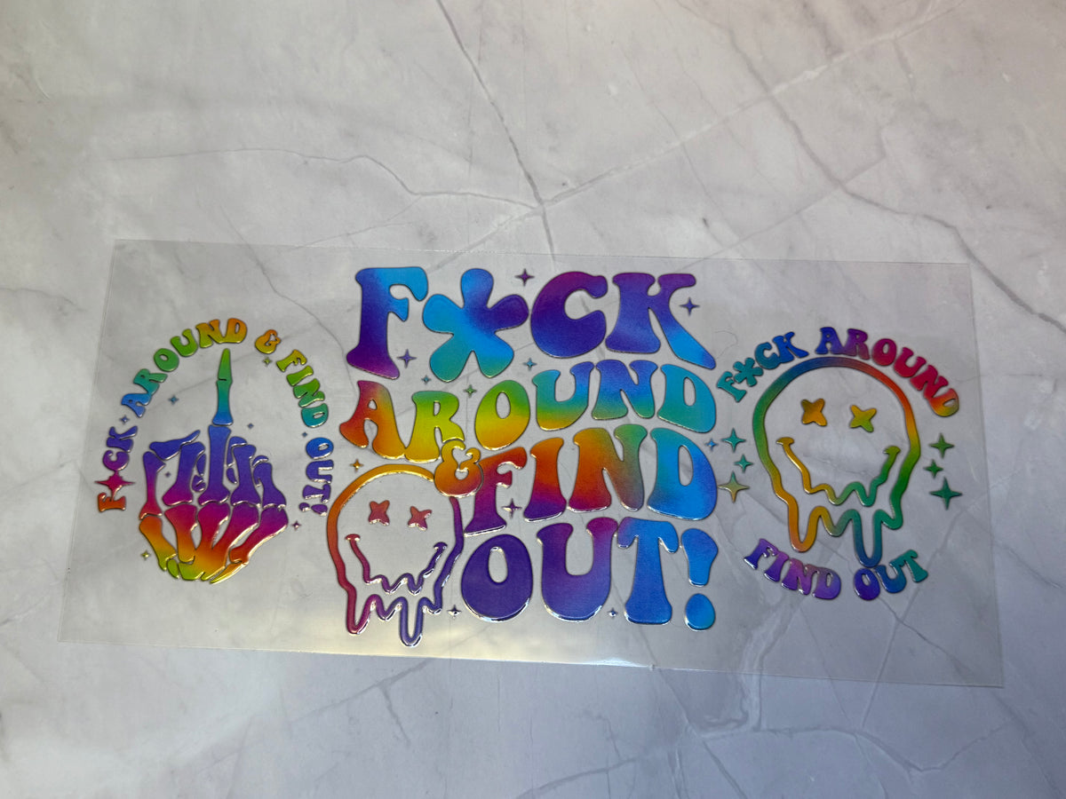 uvdtf cup wraps: holographic, teacher, food, motivational, sarcasm, swear words