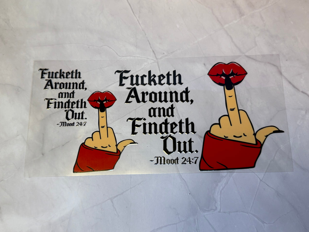 uvdtf cup wraps: holographic, teacher, food, motivational, sarcasm, swear words