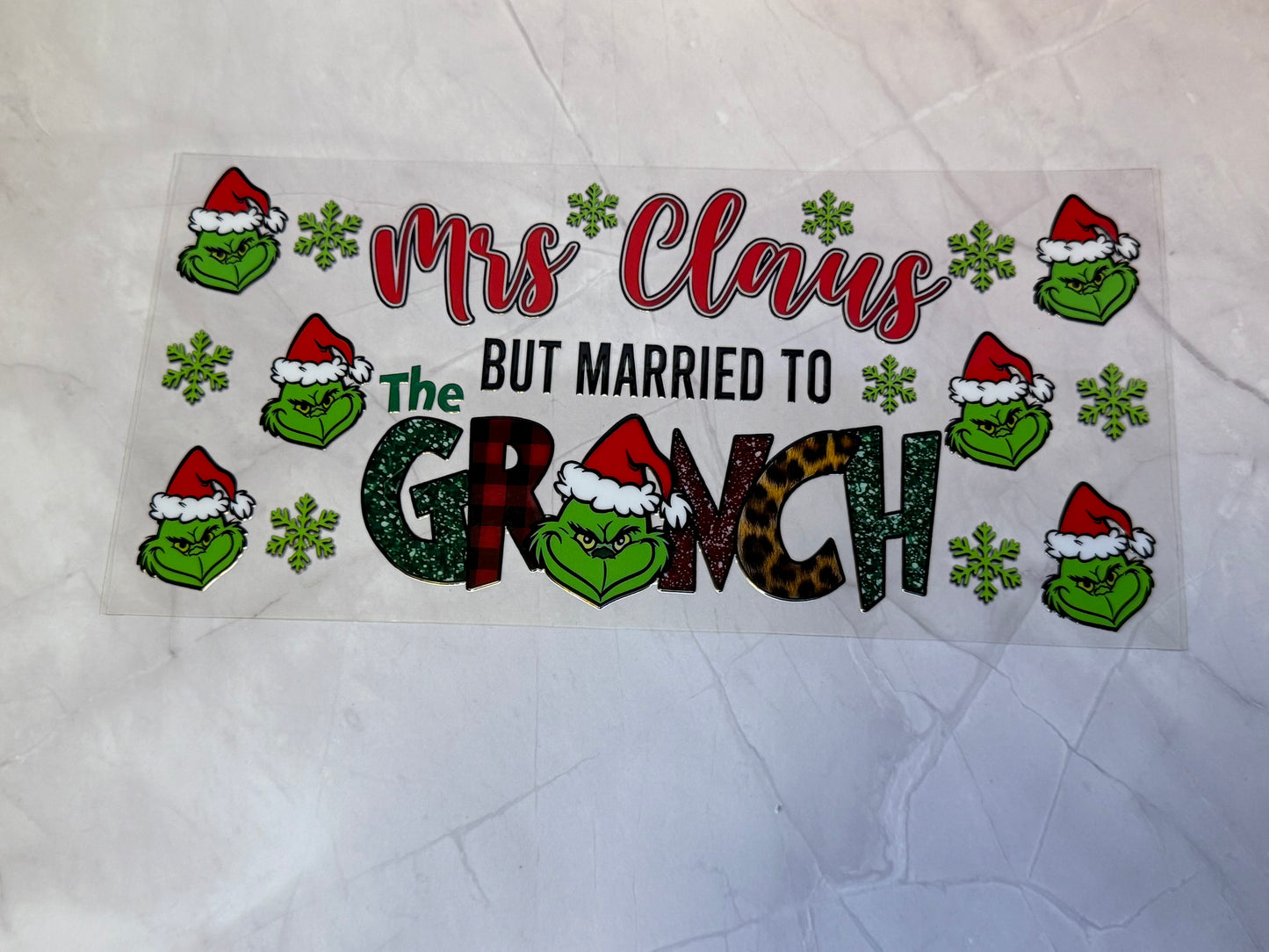Uvdtf cup wraps: Christmas