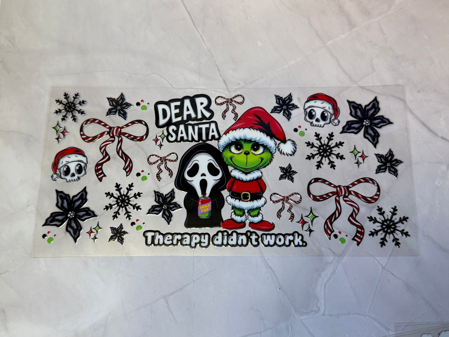 Uvdtf cup wraps: Christmas