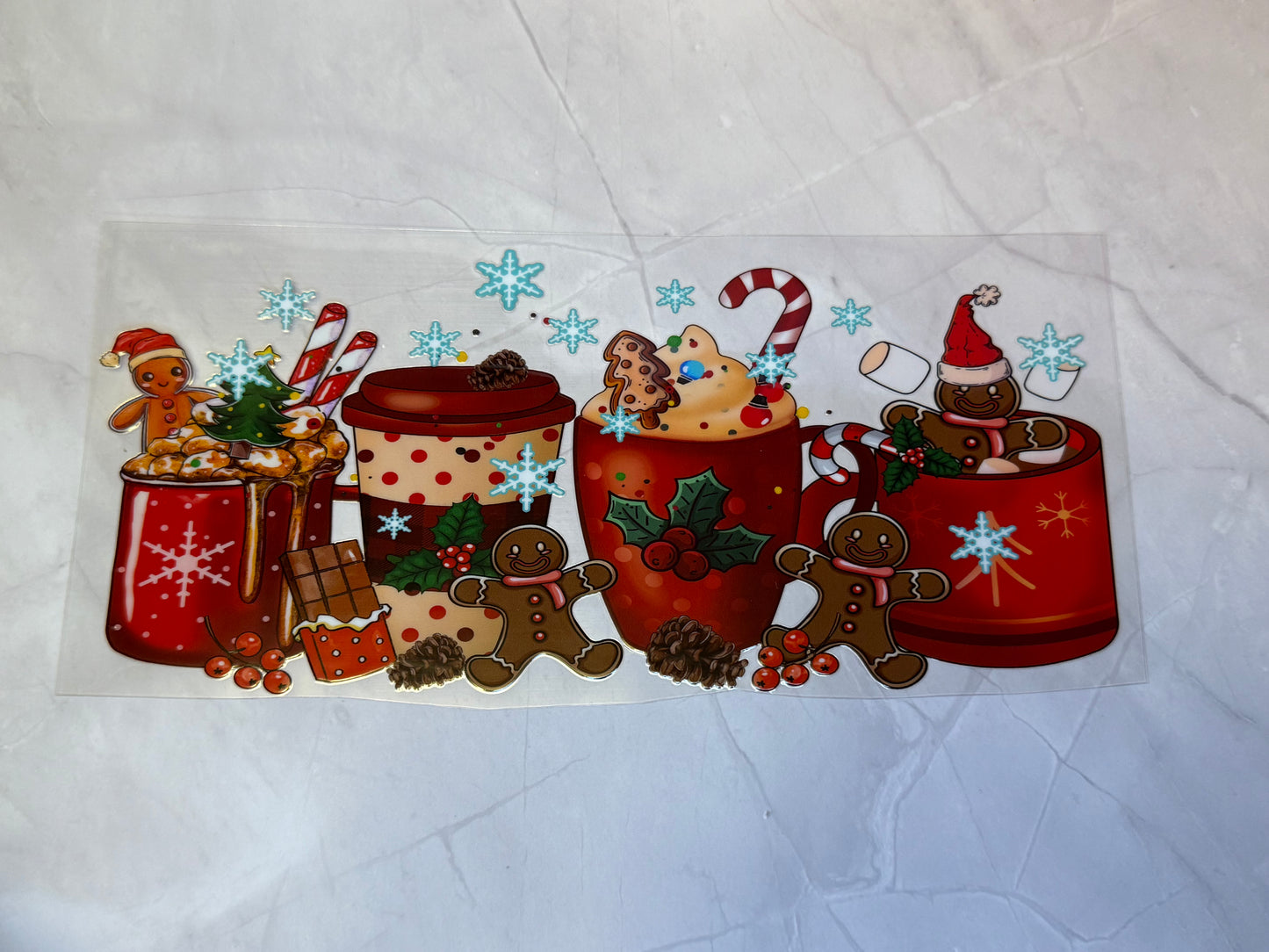 Uvdtf cup wraps: Christmas