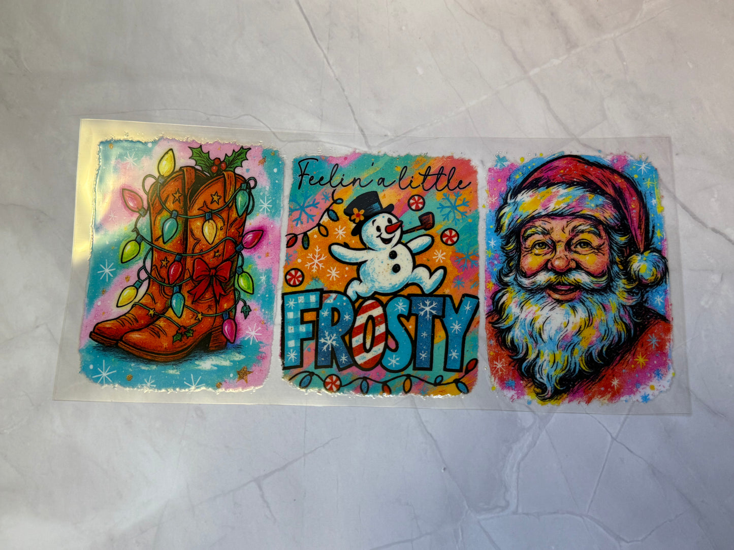 Uvdtf cup wraps: Christmas