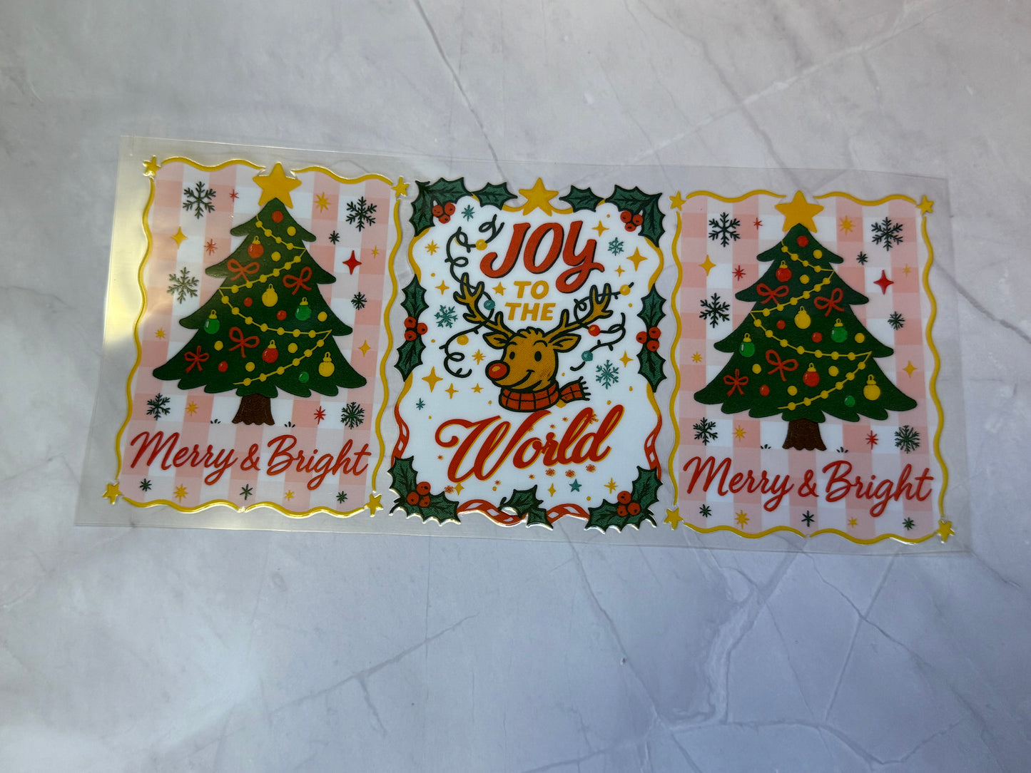 Uvdtf cup wraps: Christmas