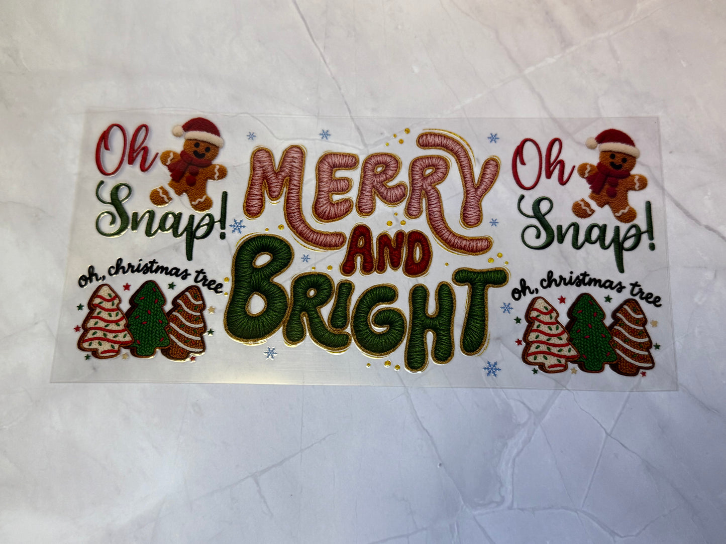 Uvdtf cup wraps: Christmas