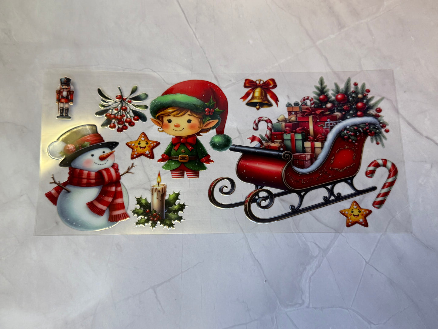 Uvdtf cup wraps: Christmas