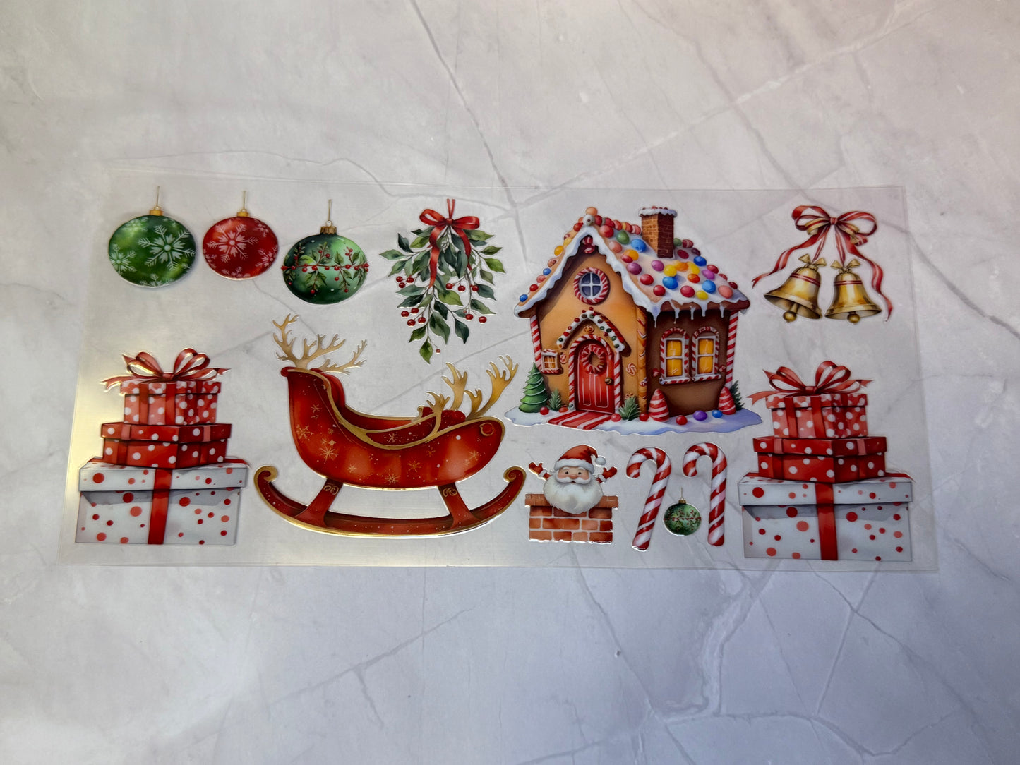 Uvdtf cup wraps: Christmas