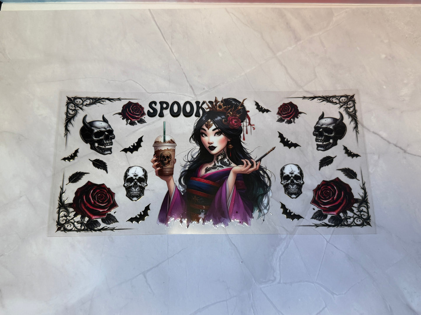 Uvdtf cup wraps: Halloween