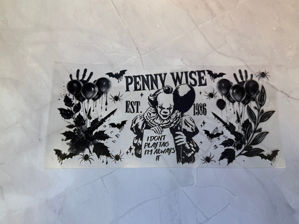 Uvdtf cup wraps: Horror characters
