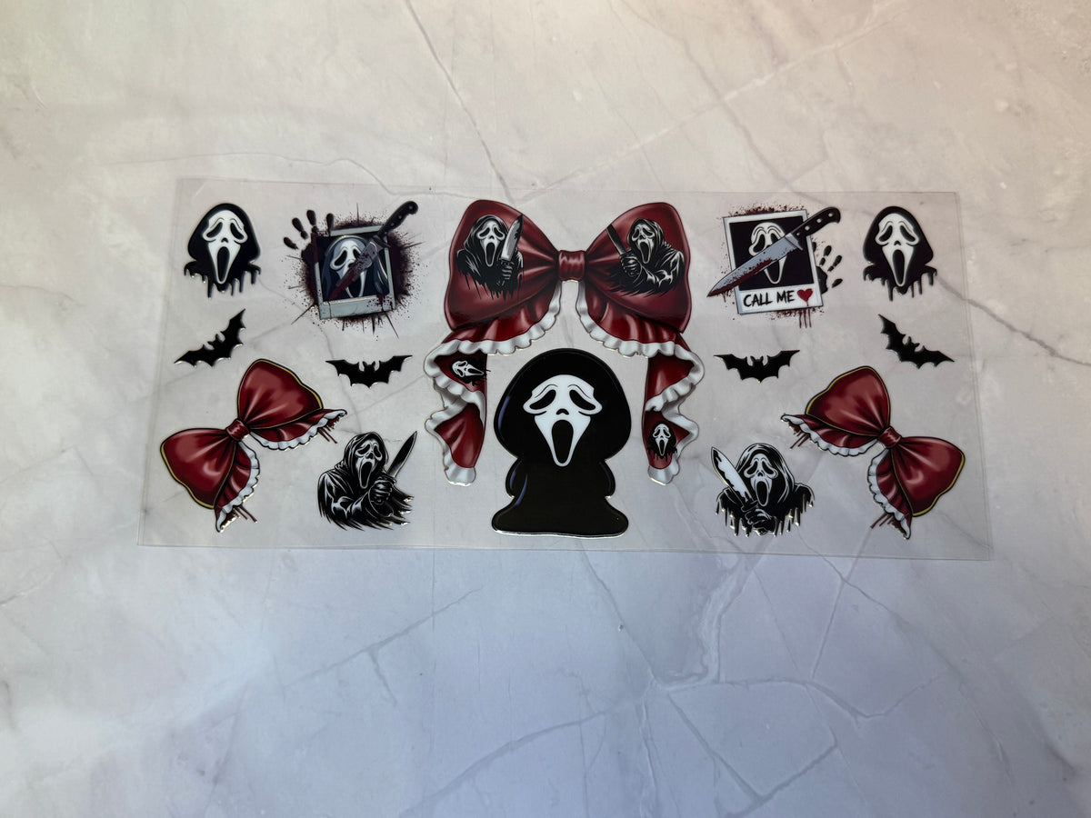 Uvdtf cup wraps: Horror characters