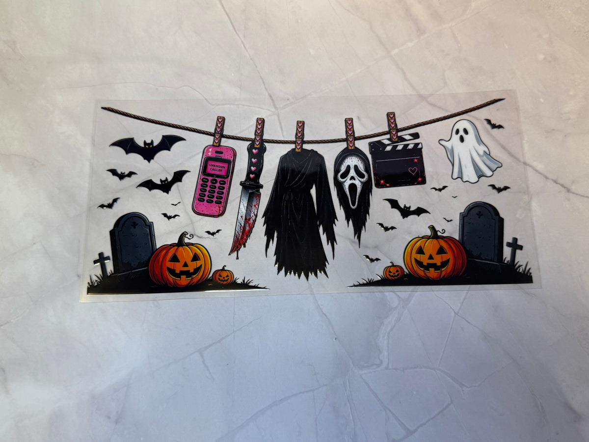 Uvdtf cup wraps: Horror characters