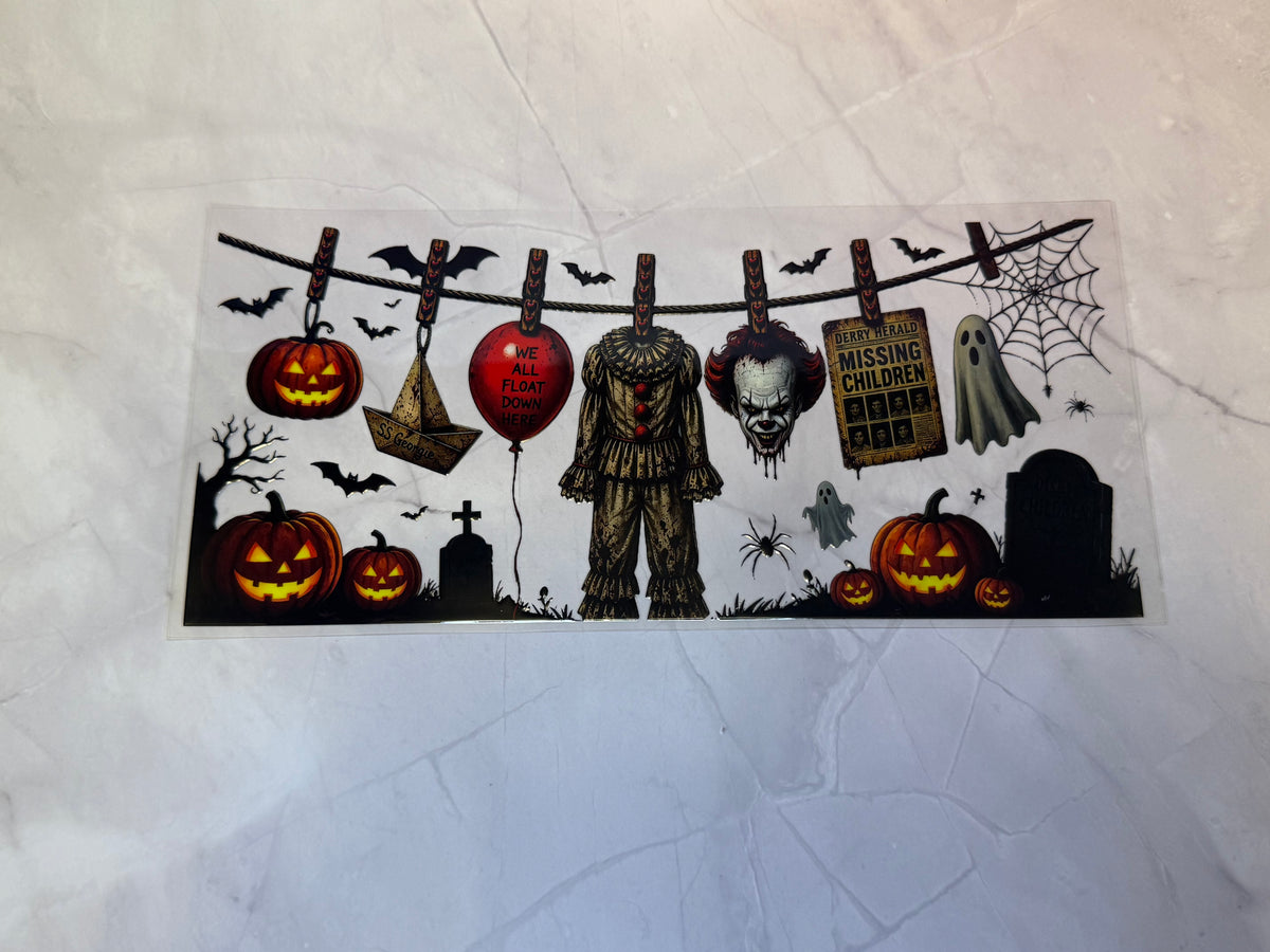 Uvdtf cup wraps: Horror characters
