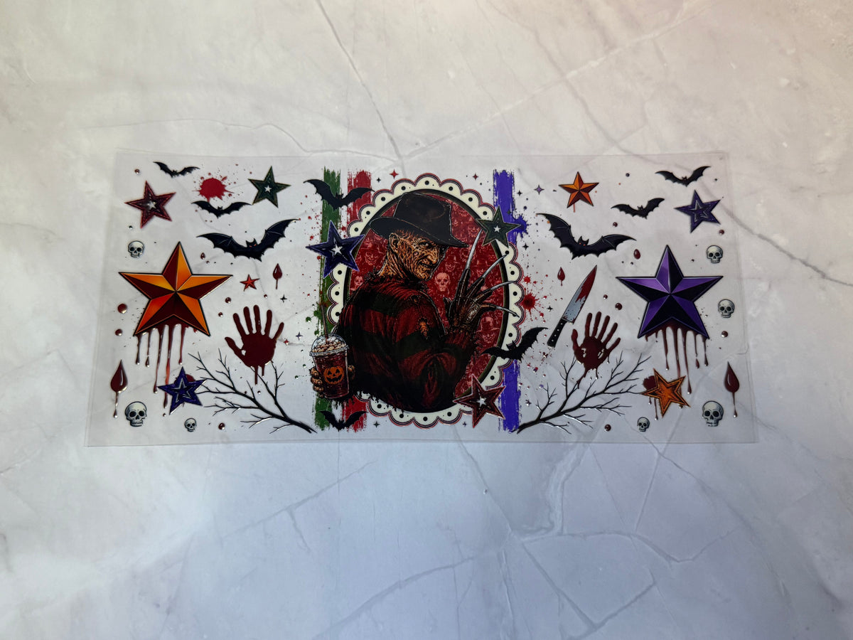 Uvdtf cup wraps: Horror characters