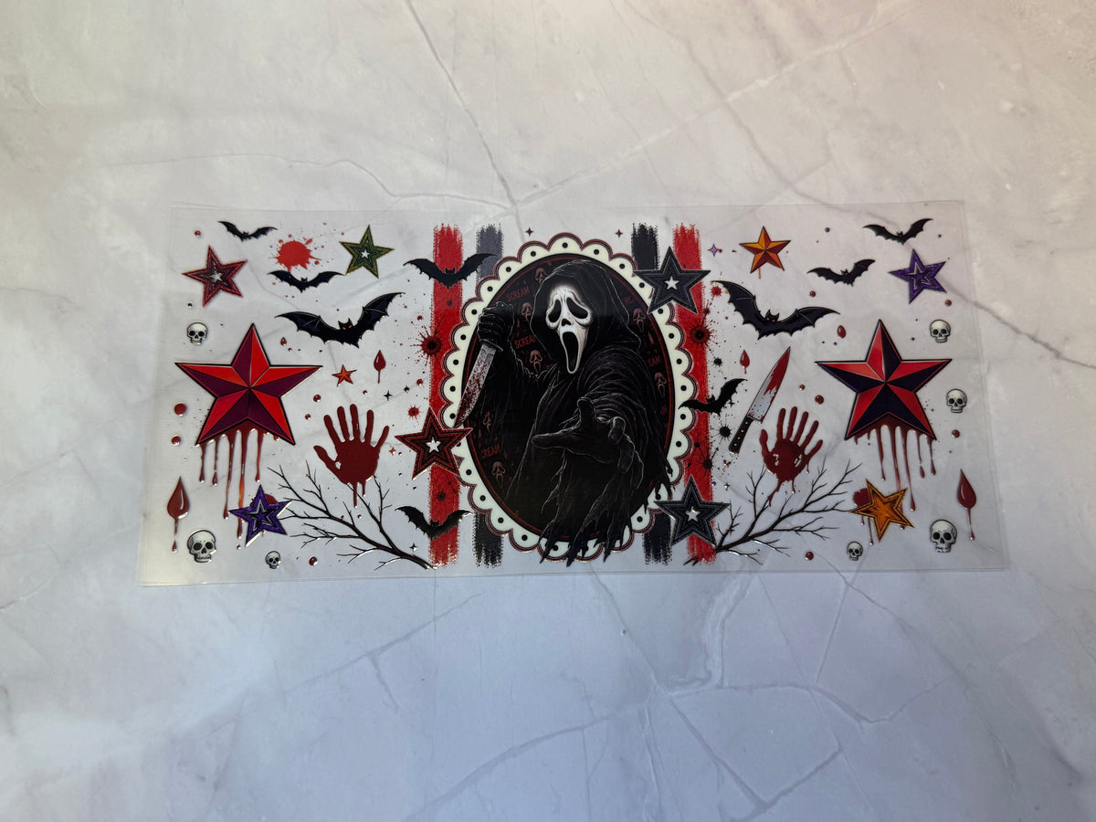 Uvdtf cup wraps: Horror characters