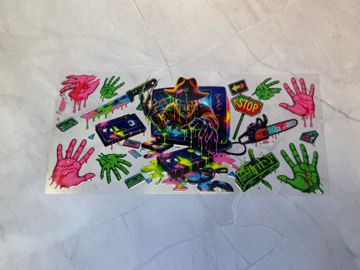 Uvdtf cup wraps: Horror characters