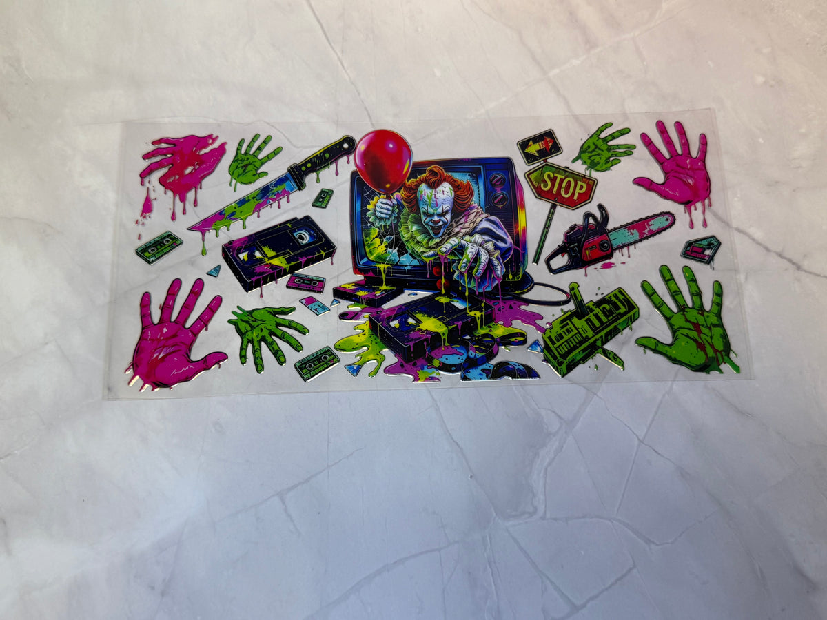 Uvdtf cup wraps: Horror characters