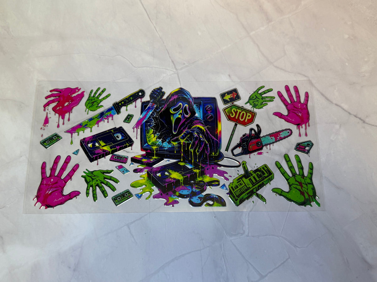 Uvdtf cup wraps: Horror characters