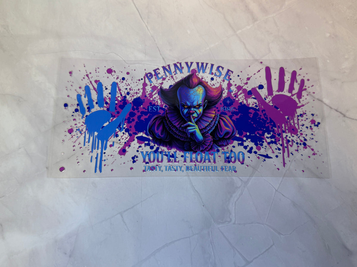 Uvdtf cup wraps: Horror characters