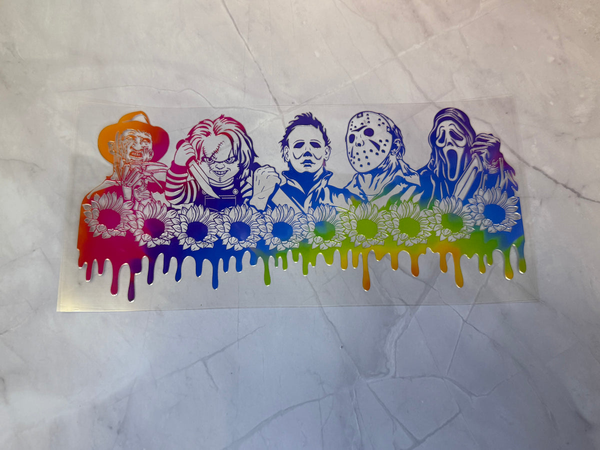 Uvdtf cup wraps: Horror characters